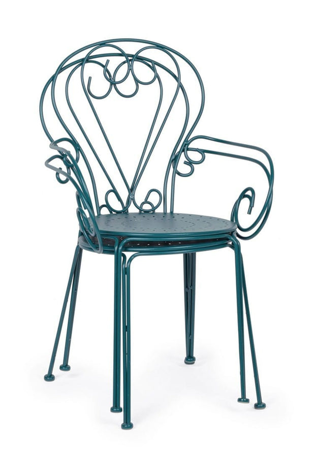 Bizzotto Sedia da giardino Etienne Blu