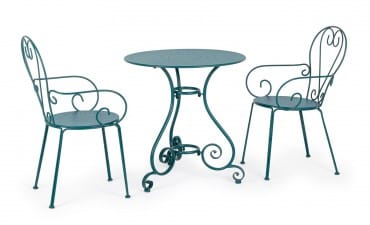 Bizzotto Sedia da giardino Etienne Blu