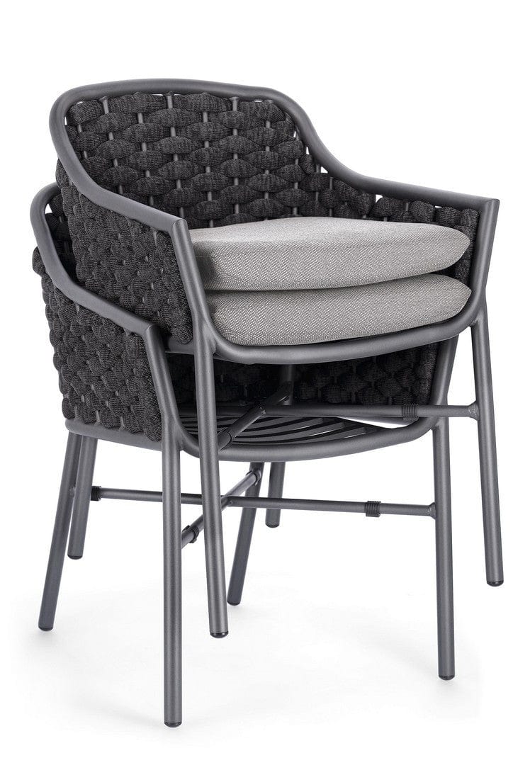 Bizzotto Sedia da giardino Everly QS22 Antracite