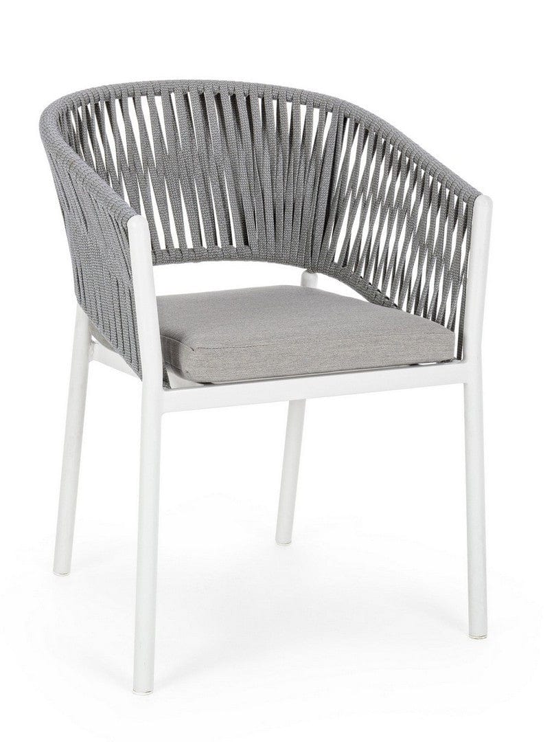 Bizzotto Sedia da giardino Florencia WG20 Bianco