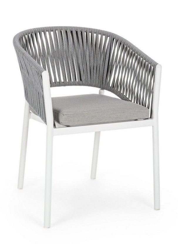 Bizzotto Sedia da giardino Florencia WG20 Bianco