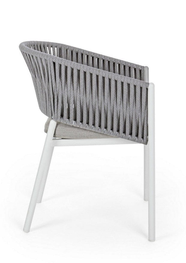 Bizzotto Sedia da giardino Florencia WG20 Bianco
