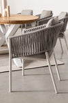 Bizzotto Sedia da giardino Florencia WG20 Bianco