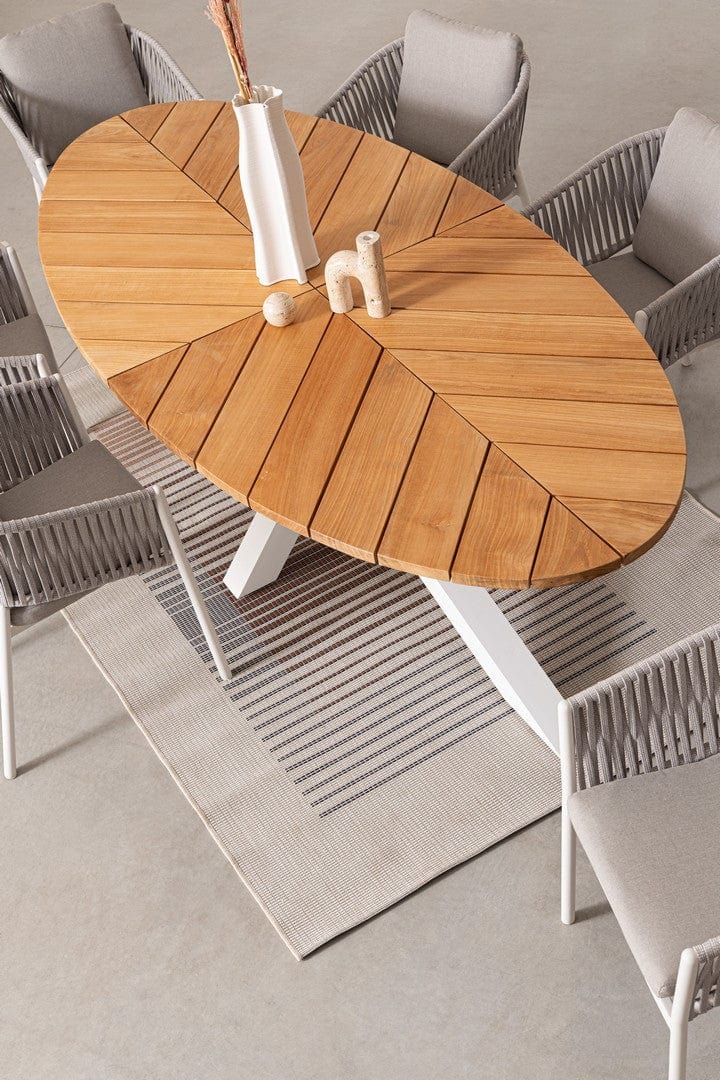 Bizzotto Sedia da giardino Florencia WG20 Bianco