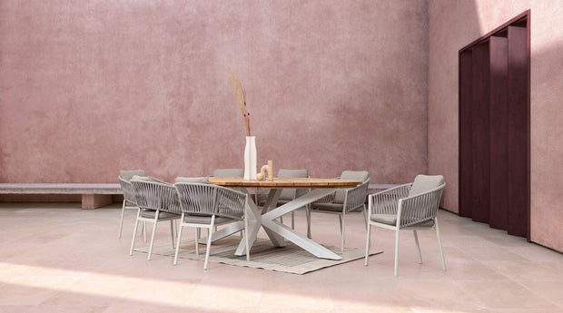 Bizzotto Sedia da giardino Florencia WG20 Bianco