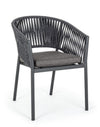 Bizzotto Sedia da giardino Florencia WG21 Antracite
