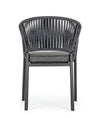 Bizzotto Sedia da giardino Florencia WG21 Antracite