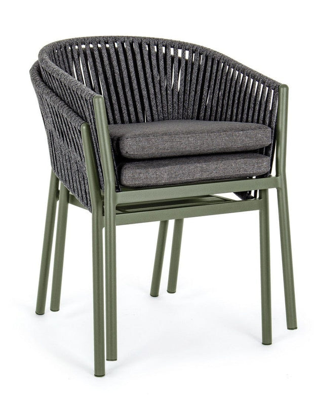 Bizzotto Sedia da giardino Florencia WG23 Verde