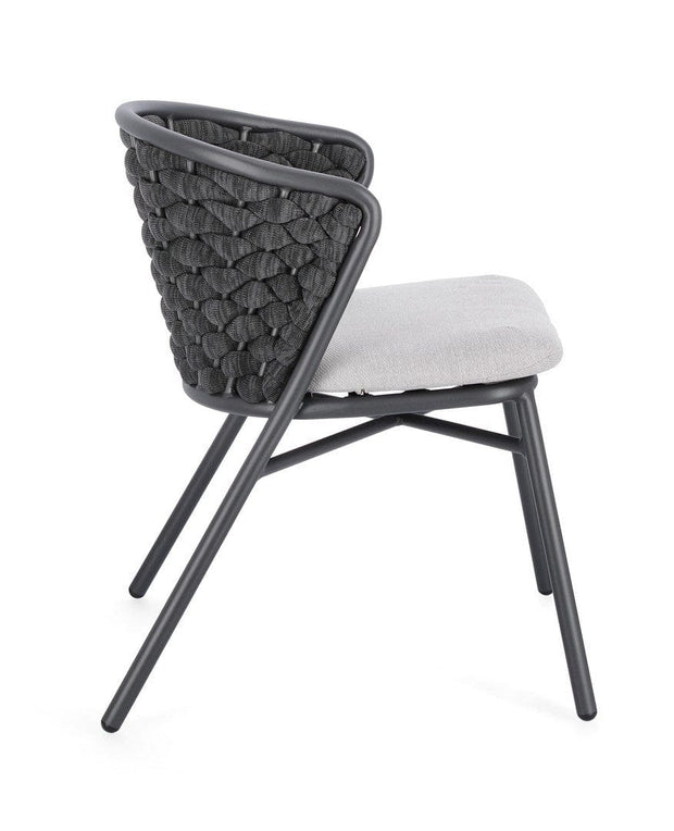 Bizzotto Sedia da giardino Harlow QS22 Antracite