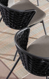 Bizzotto Sedia da giardino Harlow QS22 Antracite
