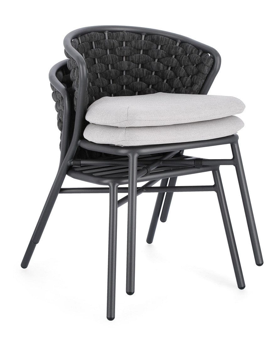 Bizzotto Sedia da giardino Harlow QS22 Antracite
