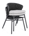 Bizzotto Sedia da giardino Harlow QS22 Antracite