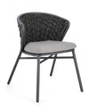 Bizzotto Sedia da giardino Harlow QS22 Antracite