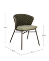 Bizzotto Sedia da giardino Harlow QS24 Verde