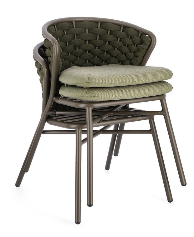 Bizzotto Sedia da giardino Harlow QS24 Verde