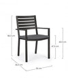 Bizzotto Sedia da giardino Helina LH32 Antracite
