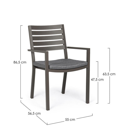 Bizzotto Sedia da giardino Helina YK14 Cappuccino