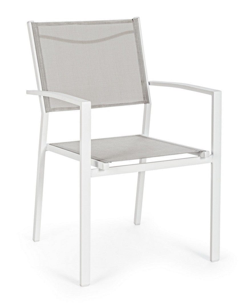 Bizzotto Sedia da giardino Hilde Bianco