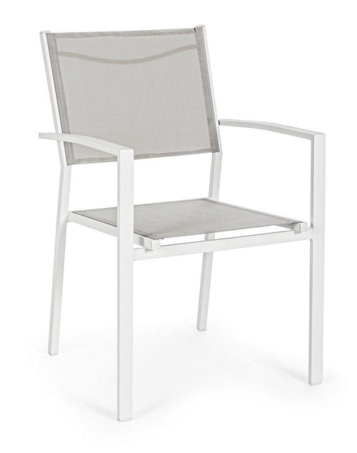 Bizzotto Sedia da giardino Hilde Bianco