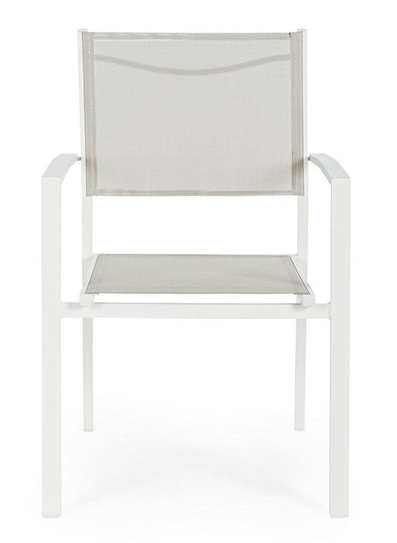 Bizzotto Sedia da giardino Hilde Bianco
