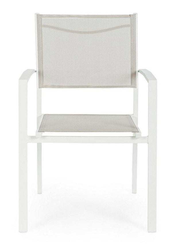 Bizzotto Sedia da giardino Hilde Bianco
