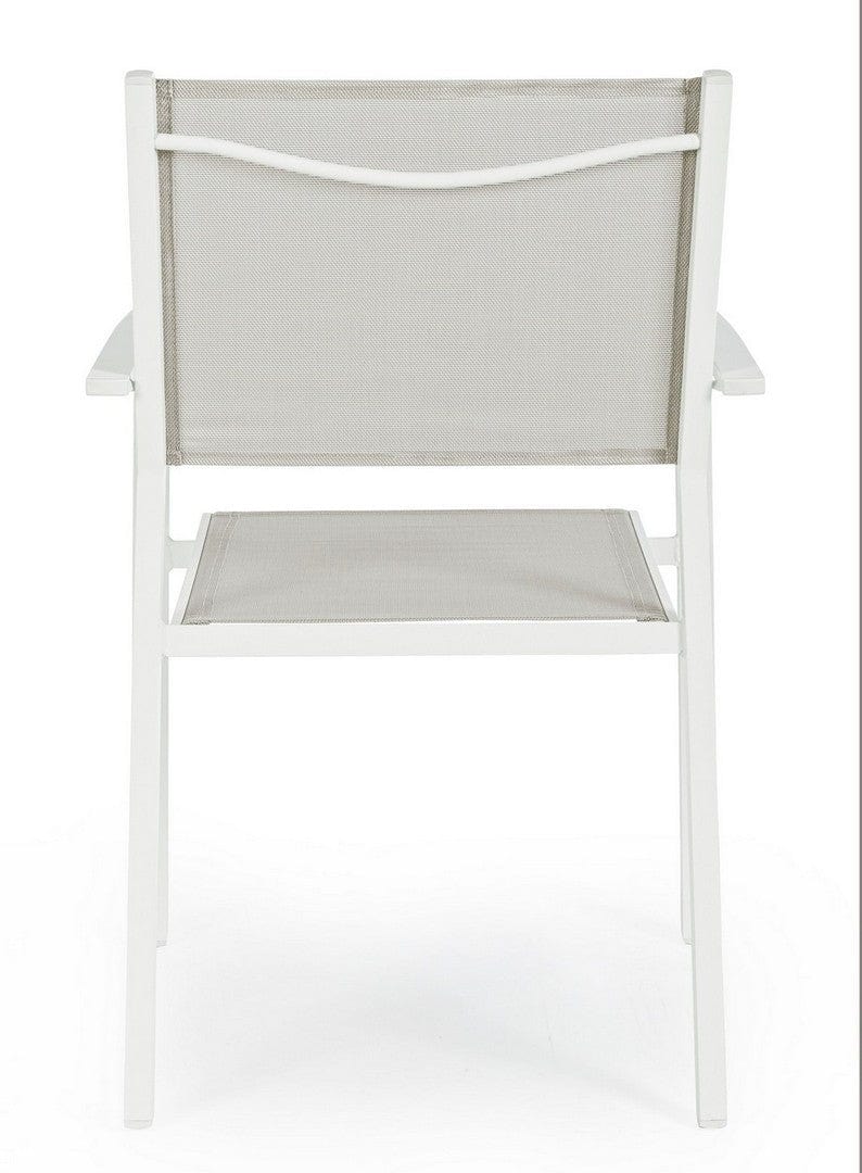 Bizzotto Sedia da giardino Hilde Bianco