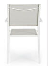 Bizzotto Sedia da giardino Hilde Bianco