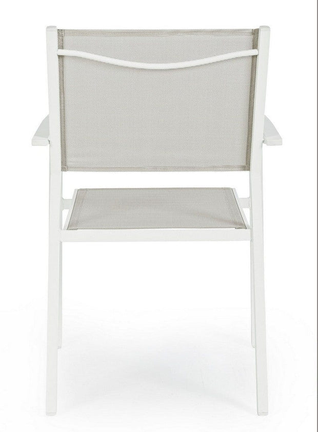 Bizzotto Sedia da giardino Hilde Bianco
