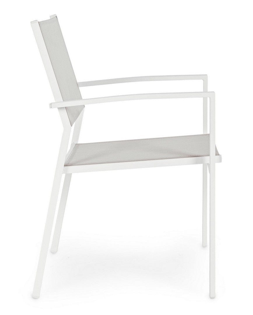 Bizzotto Sedia da giardino Hilde Bianco