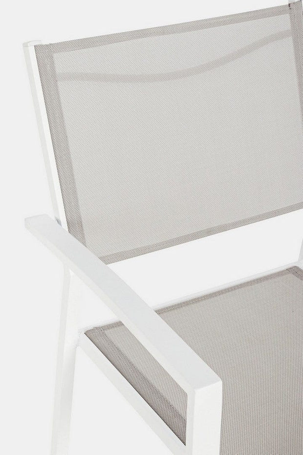 Bizzotto Sedia da giardino Hilde Bianco