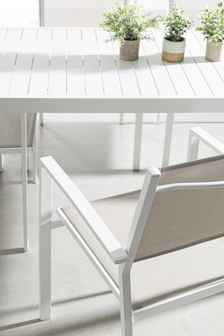 Bizzotto Sedia da giardino Hilde Bianco