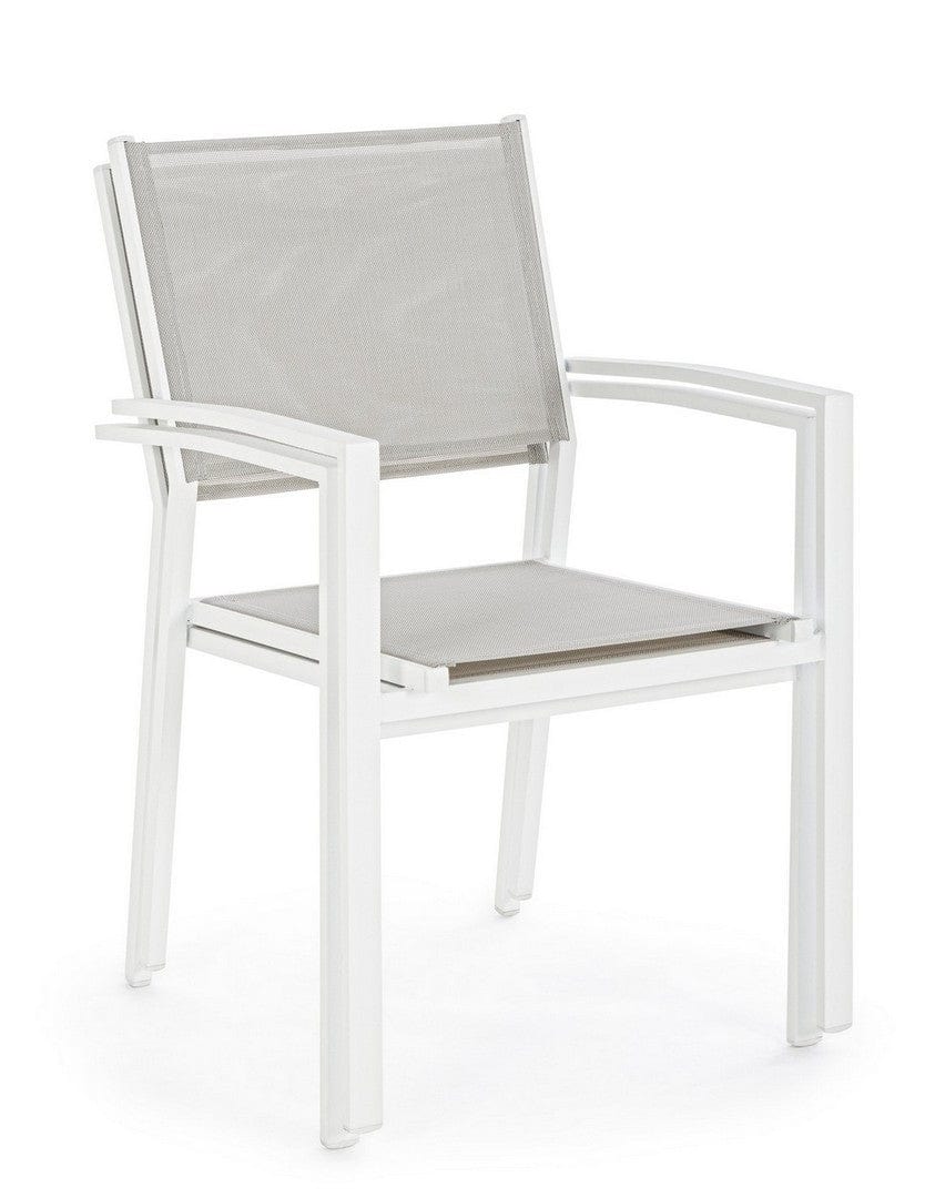 Bizzotto Sedia da giardino Hilde Bianco