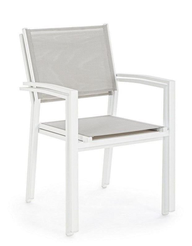 Bizzotto Sedia da giardino Hilde Bianco