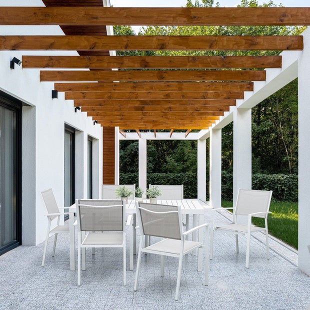 Bizzotto Sedia da giardino Hilde Bianco