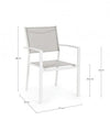 Bizzotto Sedia da giardino Hilde LD30 Bianco
