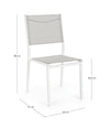 Bizzotto Sedia da giardino Hilde LD30 Bianco