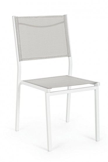 Bizzotto Sedia da giardino Hilde LD30 Bianco