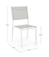 Bizzotto Sedia da giardino Hilde LD30 Bianco