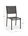 Bizzotto Sedia da giardino Hilde LH32 Antracite