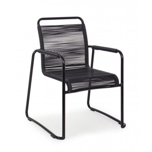 Sedia Da Giardino in PVC Klio Nero