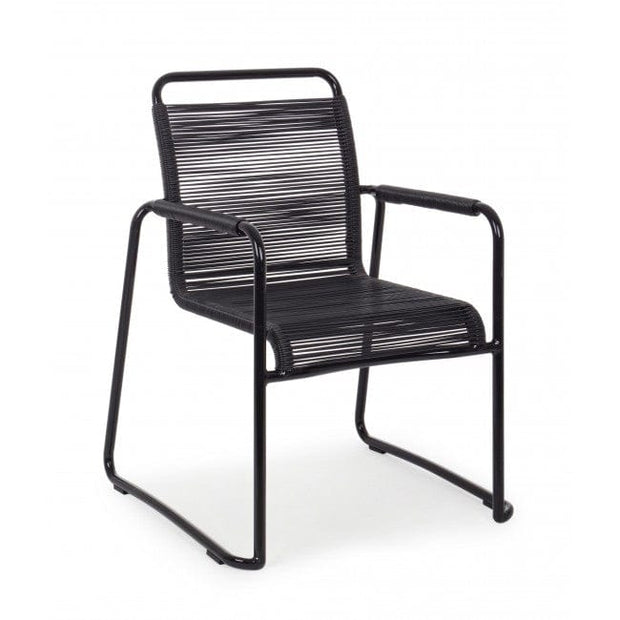 Sedia Da Giardino in PVC Klio Nero