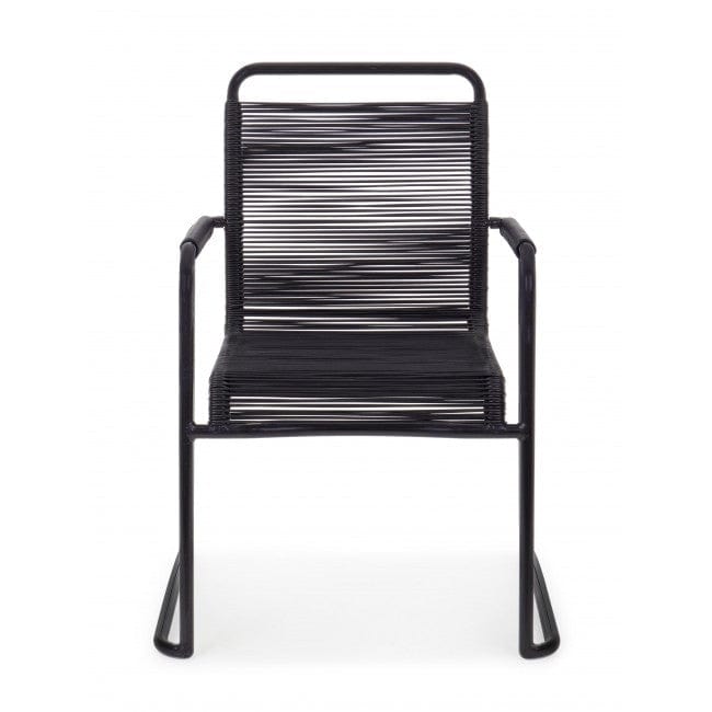 Sedia Da Giardino in PVC Klio Nero (1)