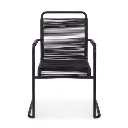 Sedia Da Giardino in PVC Klio Nero (1)