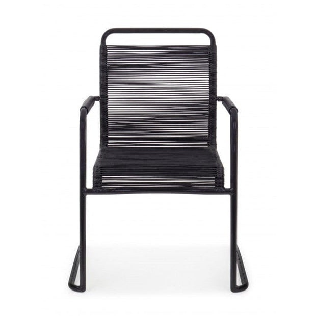 Sedia Da Giardino in PVC Klio Nero (1)