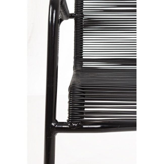 Sedia Da Giardino in PVC Klio Nero (4)