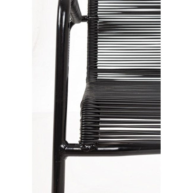 Sedia Da Giardino in PVC Klio Nero (4)