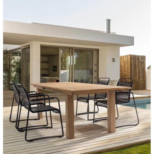 Sedia Da Giardino in PVC Klio Nero (5)