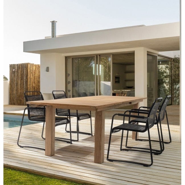 Sedia Da Giardino in PVC Klio Nero (6)