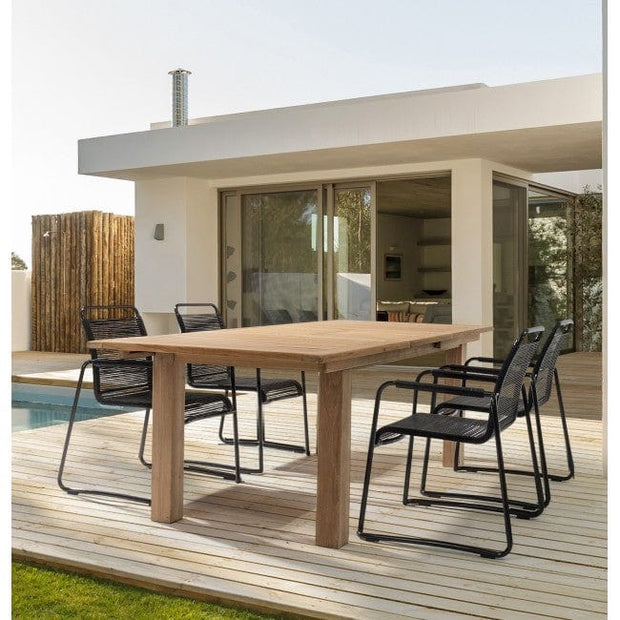 Sedia Da Giardino in PVC Klio Nero (6)