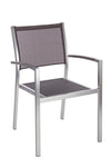 Bizzotto Sedia da giardino Irwin Grigio
